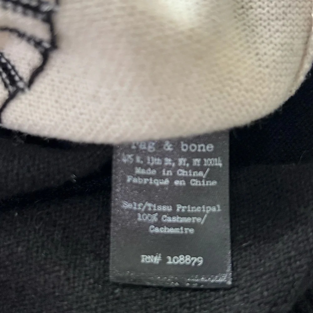 Rag & Bone Masie Striped Crewneck Cashmere Sweater As Seen on Veep Quiet Luxury - Picture 7 of 9